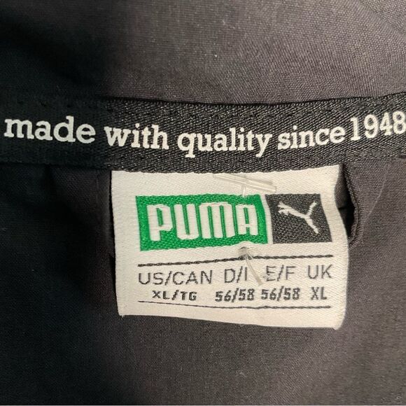 New Puma Men’s Size XL Wind Shirt Colorblock Iridescent‎ Short Sleeve Top Black - Picture 6 of 11